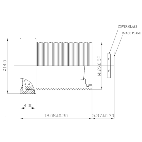 3.6mm M12 Wide Angle Lens | 1/3.2" Medical Endoscope Lens