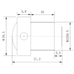 2.0mm M12 Wide Angle Lens | 1/3.2" Automotive 152° Lens