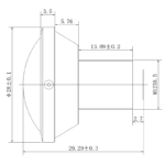 5MP 2.4mm M12 Wide Angle Lens | Max Φ7.5mm Automotive Lens