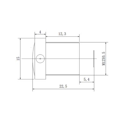 2.5mm M12 Wide Angle Lens F1.8 Large Aperture | 160° FOV
