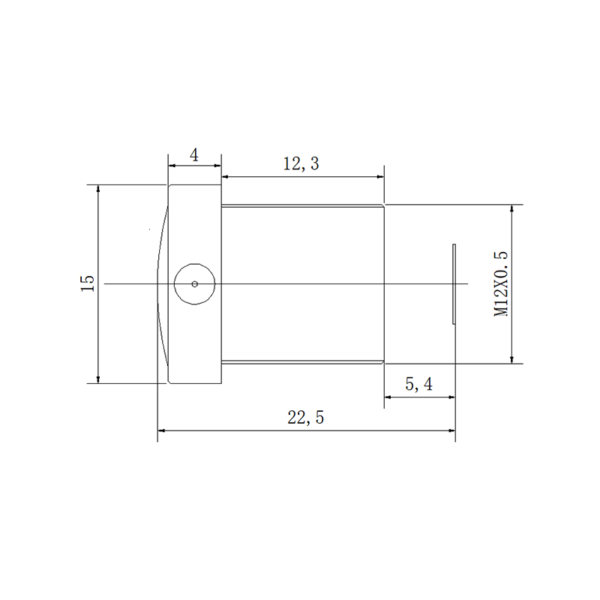 2.5mm M12 Wide Angle Lens F1.8 Large Aperture | 160° FOV