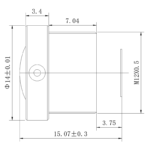 8MP 2.5mm M12 Wide Angle Lens | 1/2.7" Automotive CCTV Lens