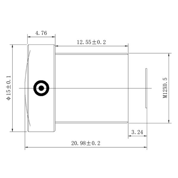2.5mm M12 Wide Angle Lens | 1/2.8" Automotive Lens