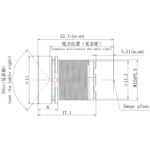 2.8mm M12 Wide Angle Lens | 140° F.O.V. Industrial CCTV Lens